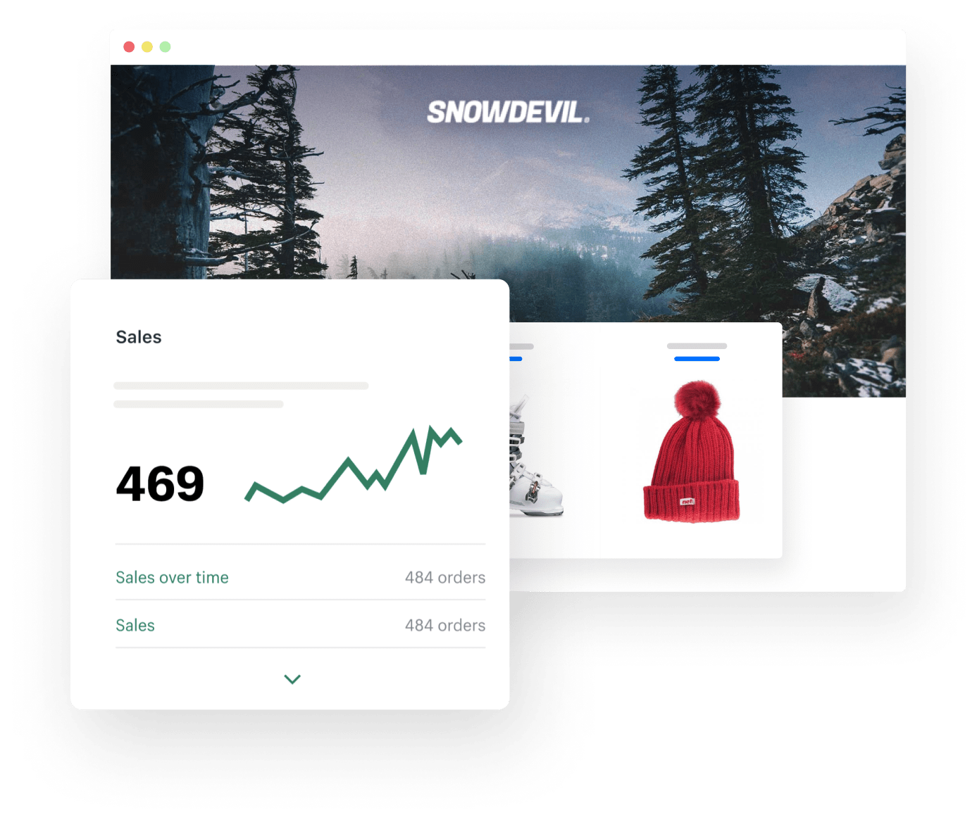 賣滑雪板的網店