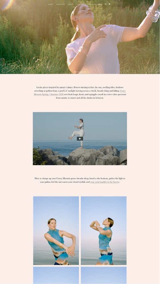 珠寶行業的網店範例