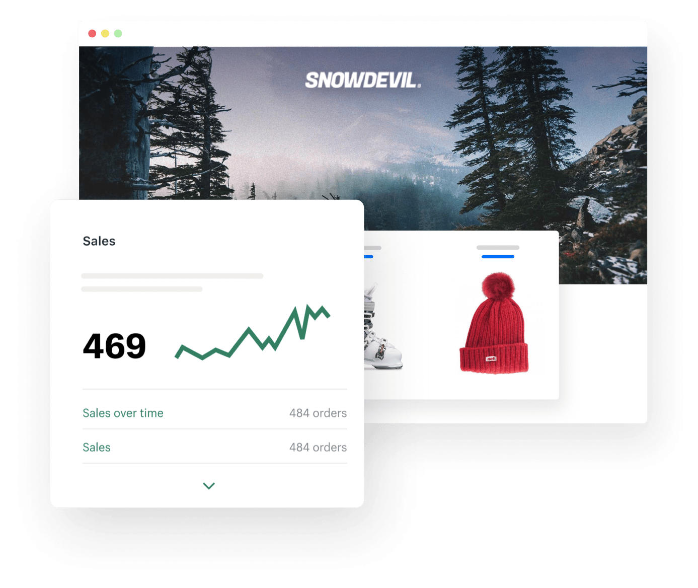 賣滑雪板的網店